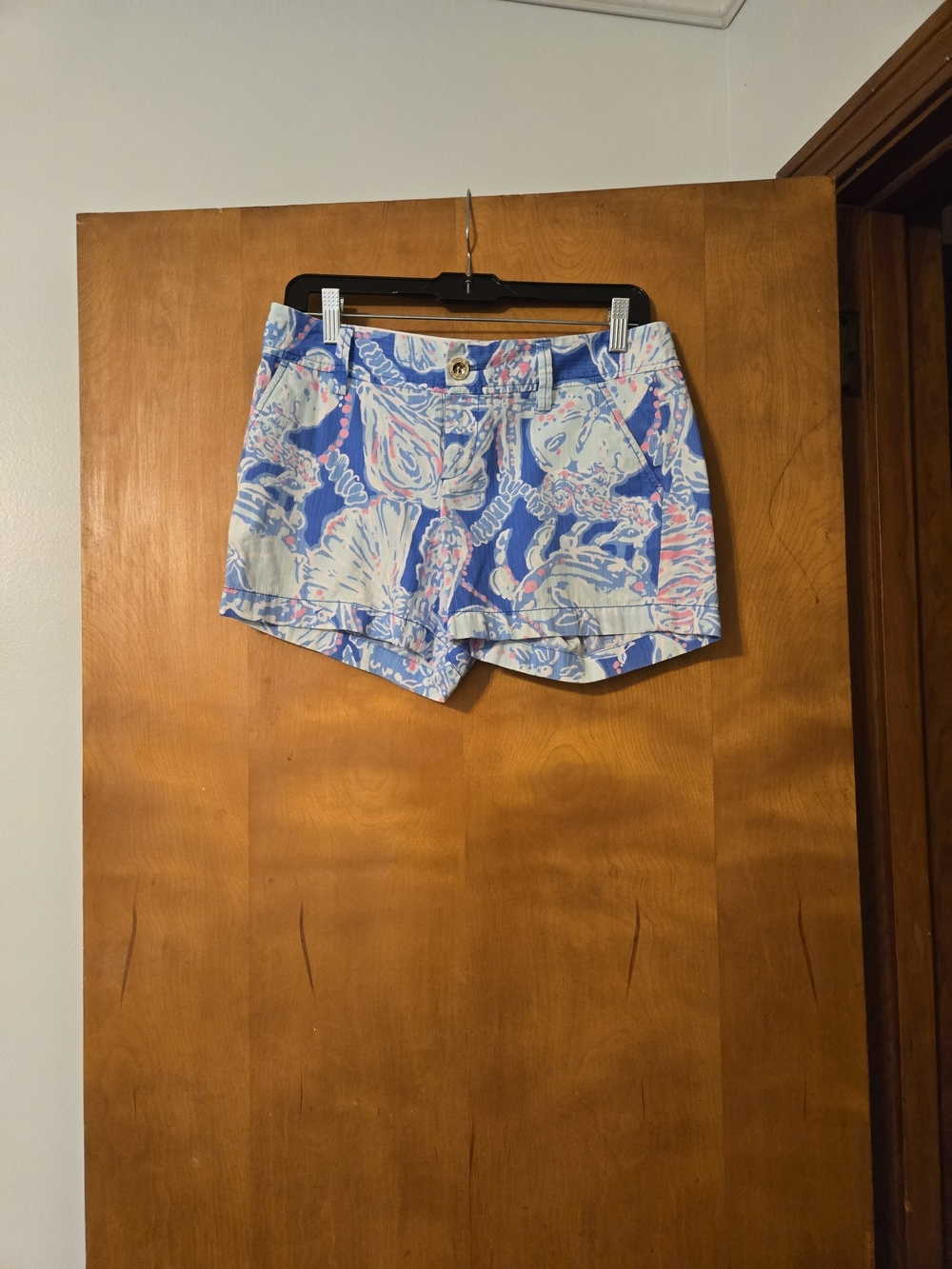 Lilly Pulitzer Callahan Shorts Bay Blue Into the Deep Size 4